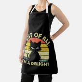 Funny Cat Grafik Sarcastic zuerst bin ich ein Del Schürze (InSitu)