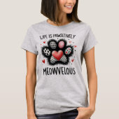 Funny Cat Graphic T - Shirt - pawsitiv Meowvelous (Vorderseite)