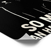 Funny Cat Graphic Tee Men Women Coworker Meme Humo Poster (Ecke)