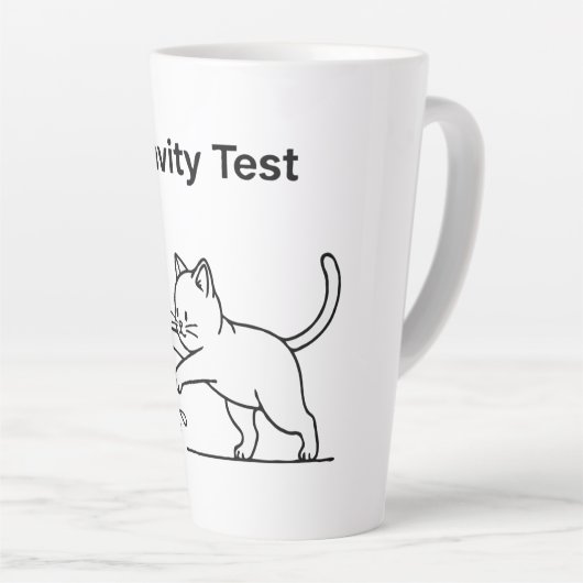 Funny Cat Gravity Test | Niedlich Science Kitten S Milchtasse (Rechte Ecke)