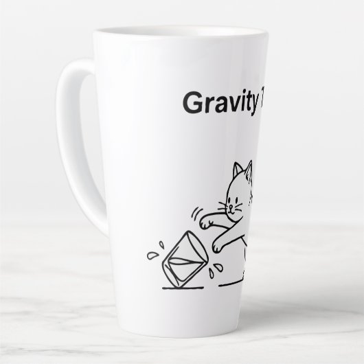 Funny Cat Gravity Test | Niedlich Science Kitten S Milchtasse (Linke Ecke)