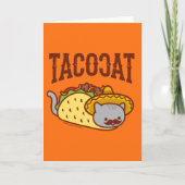 Funny Cat Greeting Card - TACO CAT Karte (Vorderseite)
