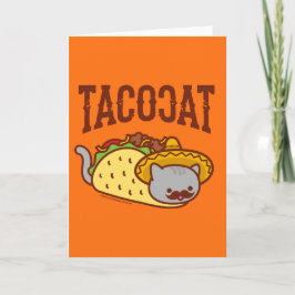 Funny Cat Greeting Card - TACO CAT Karte