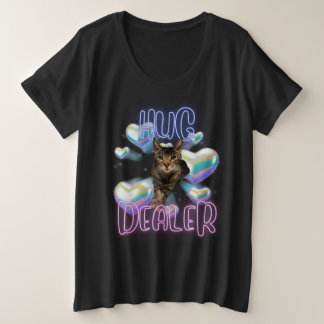 Funny Cat Große Größe T-Shirt