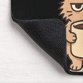 Funny Cat Grumpy Kaffee Lover Nicht morgens Person Mousepad (Ecke)