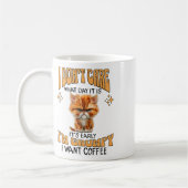 Funny Cat Grumpy Kaffee Lover Sarcastic Ich Wollte Kaffeetasse (Links)