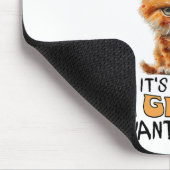 Funny Cat Grumpy Kaffee Lover Sarcastic Ich Wollte Mousepad (Ecke)