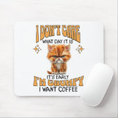 Funny Cat Grumpy Kaffee Lover Sarcastic Ich Wollte Mousepad (Mit Mouse)