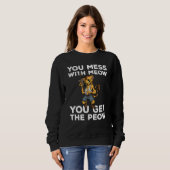 Funny Cat Gun Lover Rifle Armed Kitty 2. Sweatshirt (Vorne ganz)