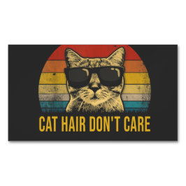 Funny Cat Hair Don't Care for Cat Lovers Magnetische Visitenkarte