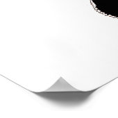 Funny Cat Hair Zitat Niedlich Black Cat Silhouette Poster (Ecke)