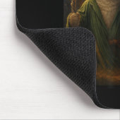 Funny Cat Halloween Cat Meme Wizard Cat Weiß Niedl Mousepad (Ecke)