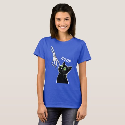 Funny Cat Halloween Geschenk Spooky Cat Lover T-Shirt (Vorne ganz)