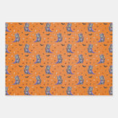 Funny Cat Halloween Geschenkpapier Set (Vorderseite 2)