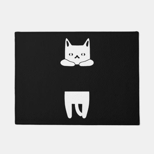Funny Cat Hang In There Fußmatte (Vorderseite)