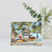 Funny Cat Happy Cinco de Mayo Postkarte (Stehend Vorderseite)