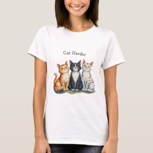 Funny Cat Herder für den Cat Lover T-Shirt