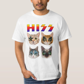 Funny Cat Hiss Rock and Roll for Cat Lover T-Shirt