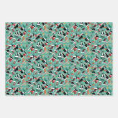 Funny Cat Holiday Trio Geschenkpapier Set (Vorderseite)