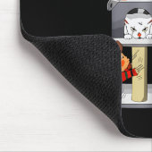 Funny Cat Horror Movies Cute Halloween Cat Lovers Mousepad (Ecke)