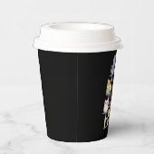 Funny Cat Horror Movies Niedlich Halloween Cat Kit Pappbecher (Rechts)