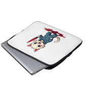 Funny Cat Horror Movies Niedliches Halloween für C Laptopschutzhülle (Vorne Knopf)