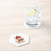 Funny Cat Hot Choco Jahreszeit Frohe Weihnachten M Untersetzer (Vor Ort)