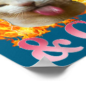 Funny Cat Humor Saying Autistic And Gay Cat Meme Q Poster (Ecke)