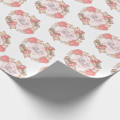 Funny Cat I Liebe Sie Geschenkpapier (Ecke)