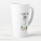 Funny Cat I Liebe Sie Vater A Hole Lot Milchtasse (Rechte Ecke)