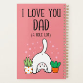 Funny Cat I Liebe Sie Vater A Hole Lot Planer (Rückseite)
