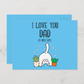 Funny Cat I Liebe Sie Vater A Hole Lot Postkarte (Vorne/Hinten)