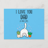 Funny Cat I Liebe Sie Vater A Hole Lot Postkarte (Vorderseite)