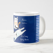 Funny Cat, ich bin damit beschäftigt, die Speziali Jumbo-Tasse (Vorderseite Rechts)