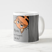Funny Cat, ich bin nicht arrogant, nur schüchtern Jumbo-Tasse (Vorderseite Rechts)