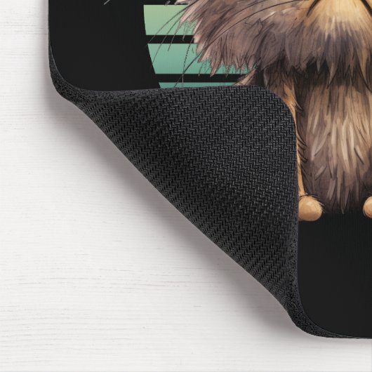 Funny Cat Ich urteile Sie leise Mousepad (Ecke)