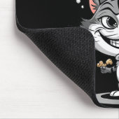 Funny Cat I'll Do It Again  Mousepad (Ecke)