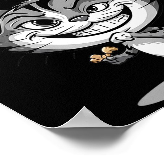 Funny Cat I'll Do It Again  Poster (Ecke)