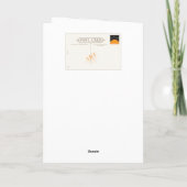 Funny Cat in Hat Birthday Karte (Rückseite)