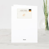 Funny Cat in Hat Birthday Karte (Rückseite)