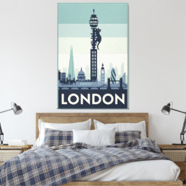 Funny cat in London Leinwanddruck