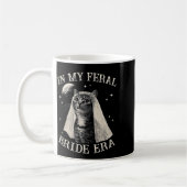 Funny Cat in meiner Feral Bride Era Verlobung Brid Kaffeetasse (Links)
