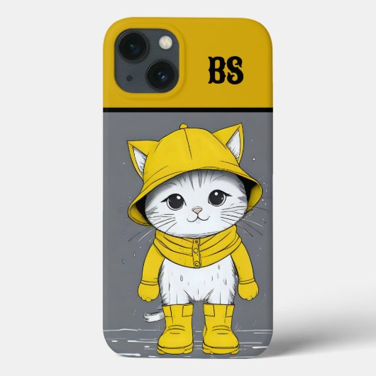 Funny Cat in Rain Boots - Cat Spaß Case-Mate iPhone Hülle (Rückseite)