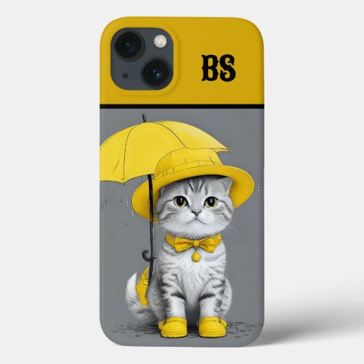 Funny Cat in Rain Boots - Cat Spaß Case-Mate iPhone Hülle (Rückseite)