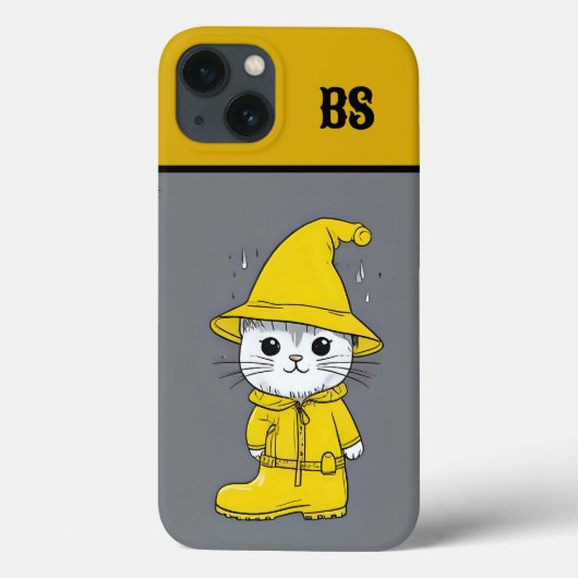 Funny Cat in Rain Boots - Cat Spaß Case-Mate iPhone Hülle (Rückseite)