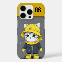 Funny Cat in Rain Boots - Cat Spaß iPhone 16 Pro Hülle