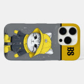 Funny Cat in Rain Boots - Cat Spaß Case-Mate iPhone Hülle (Rückseite (Horizontal))