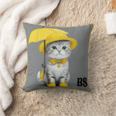 Funny Cat in Rain Boots - Cat Spaß Kissen (Decke)