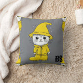 Funny Cat in Rain Boots - Cat Spaß Kissen (Decke)