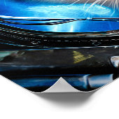 Funny Cat in Space Helmet Poster (Ecke)